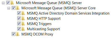 Install MSMQ on Windows 7