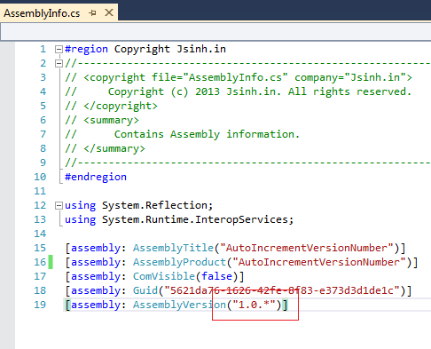 How to auto increment version number of assembly in .NET and Visual Studio  using C# | This Dot Life