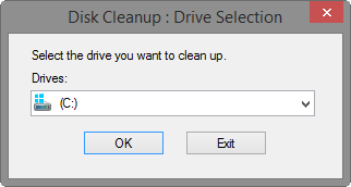 Select drive to cleanup