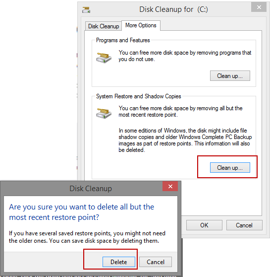 clean disk in windows 8